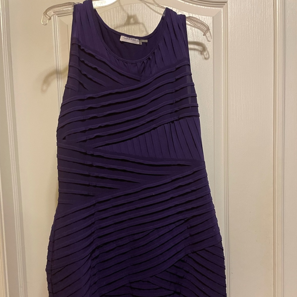 Violet Calvin Klein Dress Size 14 NWT